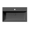 GSI KUBE X keramické umyvadlo 80x47cm, černá mat 9422126