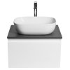 Aqualine ALTAIR skříňka s deskou 58 cm, bílá/antracit břidlice AI263-03