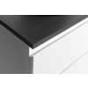 Aqualine ALTAIR skříňka s deskou 87,5 cm, bílá/antracit břidlice AI290-03