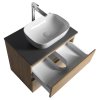 Aqualine ALTAIR skříňka s deskou 68 cm, dub emporio/antracit břidlice AI370-02