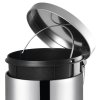 Aqualine SIMPLE LINE odpadkový koš kulatý 12l, nerez lesk 27112