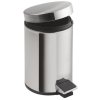 Aqualine SIMPLE LINE odpadkový koš kulatý 12l, nerez lesk 27112