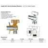 Aqualine Pračkový kulový ventil se zpětným ventilem 1/2"x3/4" - L, chrom 5310
