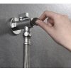 Aqualine Rohový kulový ventil 1/2"x3/8", s filtrem, pár, chrom 5312