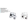 Aqualine Rohový kulový ventil 1/2"x3/8", s filtrem, pár, chrom 5312