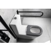 Sapho MEDIC WC kombi, zvýšený sedák, Rimless, spodní/zadní odpad, bílá MC102