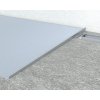 Sapho Spádová lišta, levá, výška 10mm, délka 1000mm, nerez mat SPD10-L