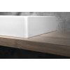 GSI KUBE X keramické umývátko 50x25cm, broušená spodní hrana, bez otvoru, pravé/levé, blush mat 94869024