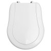 Kerasan RETRO WC sedátko, Soft Close, bílá/chrom 108901