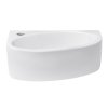 Glacera Rohové umývátko Glacera Bigio 42x29,5 cm otvor pro baterii vlevo BG4229L