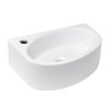 Glacera Rohové umývátko Glacera Bigio 42x29,5 cm otvor pro baterii vlevo BG4229L