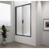Polysan DEEP BLACK sprchové dveře 1100x1650mm, čiré sklo MD1116B