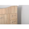 Aqualine KERAMIA FRESH umyvadlová skříňka 74,5x74x34,7cm, dub platin 50083