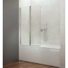 Aqualine WILA vanová zástěna 900x1400 mm skládací, chrom, čiré sklo AQ5742