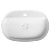 Isvea INFINITY OVAL keramické umyvadlo na desku, 60x40cm, bílá, II. jakost