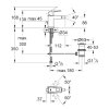Grohe Bidetová baterie GROHE Eurocube s výpustí chrom 23138000