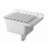Aqualine Závěsná výlevka s odkládací plochou 50x34cm, plast, bílá PI5050