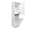 Swiss Aqua Technologies Koupelnová skříňka vysoká s košem na prádlo SAT Fusion 40x149x33 cm bílá mat SATFUSIONV40WK