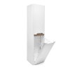 Swiss Aqua Technologies Koupelnová skříňka vysoká s košem na prádlo SAT Fusion 40x149x33 cm bílá mat SATFUSIONV40WK