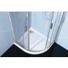 Polysan EASY čtvrtkruhová sprchová zástěna 1000x800mm, L/R, čiré sklo EL2915