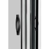 Gelco SIGMA SIMPLY BLACK čtvrtkruhová sprchová zástěna 900x900 mm, R550, čiré sklo, II. jakost