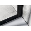 Gelco SIGMA SIMPLY BLACK čtvrtkruhová sprchová zástěna 900x900 mm, R550, čiré sklo, II. jakost