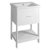 Aqualine SAVA 55 keramické umyvadlo nábytkové 55x46cm, bílá 2055