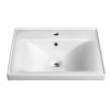 Aqualine SAVA 55 keramické umyvadlo nábytkové 55x46cm, bílá 2055