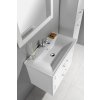 Aqualine SAVA 80 keramické umyvadlo nábytkové 80x46cm, bílá 2080