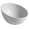 Sapho DOME OBLIQUO keramické umyvadlo na desku vysoké, Ø 44,5cm, bílá WH031