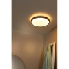 LED stropní svítidlo DASHER do koupelny - Ø 41 cm - 1x24W 2700K - IP44 - Senzor pohybu & Den/Noc - Černá