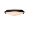 LED stropní svítidlo DASHER do koupelny - Ø 41 cm - 1x24W 2700K - IP44 - Senzor pohybu & Den/Noc - Černá