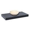 Naturel Deska pod umyvadlo bez umyvadla Naturel Dolce 90x8x50 cm černá mat DO9050BL
