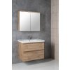 Aqualine ALTAIR umyvadlová skříňka 77,5x60x45cm, dub emporio, II. jakost