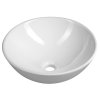 Aqualine Keramické umyvadlo na desku, Ø 40cm, bílá 40155
