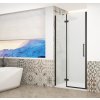 GELCO TRINITY BLACK sprchové dveře do niky 900mm, matné sklo, levé GT1290ML-B
