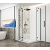 GELCO TRINITY BLACK obdélníkový sprchový kout 1200x1000mm, rohový vstup, čiré sklo GT2210-12C-B