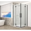 GELCO TRINITY BLACK obdélníkový sprchový kout 1200x900mm, rohový vstup, matné sklo GT2290-12M-B