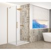 GELCO TRINITY GOLD MATT čtvercový sprchový kout 1000x1000mm, čiré sklo, pravé GT5610-10CR-G