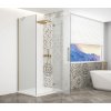 GELCO TRINITY GOLD MATT čtvercový sprchový kout 1000x1000mm, matné sklo, pravé GT5610-10MR-G