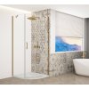 GELCO TRINITY GOLD MATT čtvrtkruhový sprchový kout 900x900mm, čiré sklo, pravé GT6590CR-G