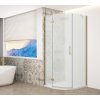 GELCO TRINITY GOLD MATT čtvrtkruhový sprchový kout 900x900mm, matné sklo, levé GT6590ML-G