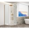 GELCO TRINITY GOLD MATT čtvrtkruhový sprchový kout 900x900mm, matné sklo, pravé GT6590MR-G