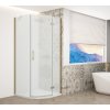 GELCO TRINITY GOLD MATT čtvrtkruhový sprchový kout 900x900mm, matné sklo, pravé GT6590MR-G