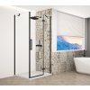 GELCO TRINITY BLACK obdélníkový sprchový kout 1100x900mm, čiré sklo, pravé GT5690-11CR-B