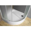 Aqualine ARLEN čtvrtkruhová sprchová zástěna 800x800 mm, sklo Brick BTR800