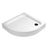 Aqualine Sprchová samonosná vanička akrylátová, čtvrtkruh 80x80x15cm BTTR80