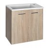 Aqualine ZOJA/KERAMIA FRESH umyvadlová skříňka 49x50x24,5cm, dub platin 51047DP