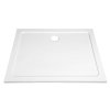 Aqualine TECMI sprchová vanička z litého mramoru, obdélník 100x70cm, bílá PQ10070