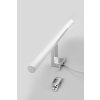 Aqualine KRONAS LED svítidlo, 6W, 230V, 400x40x100mm, IP44, plast, chrom KA400